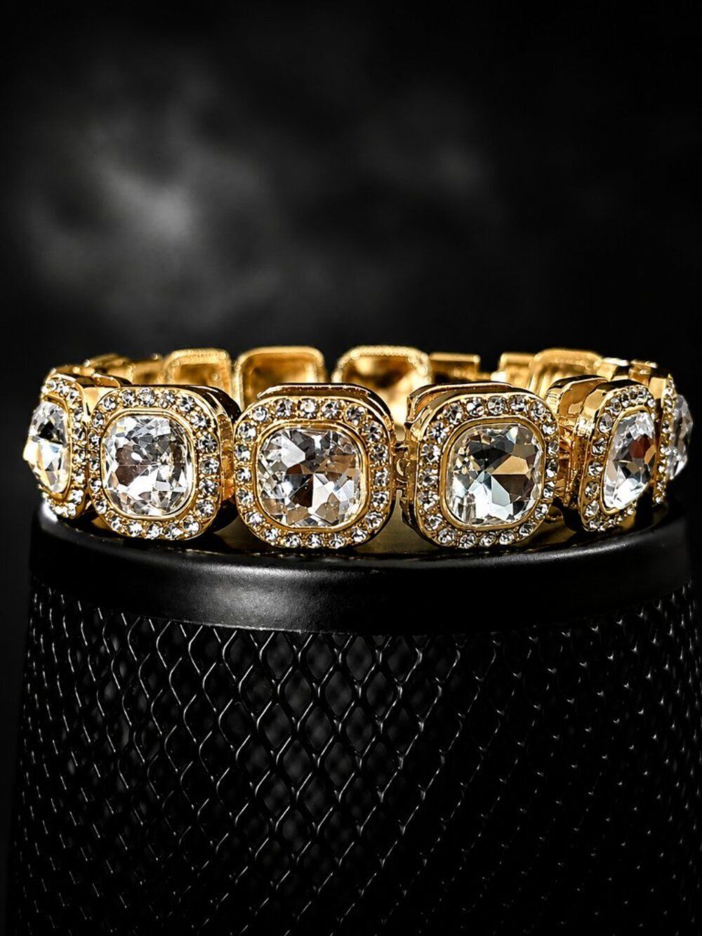 Square Hip Hop Tennis Bracelet